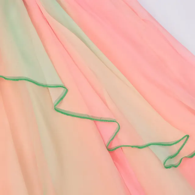 Robe cosplay de princesse rose inspirée de Glinda pour Halloween détail 12