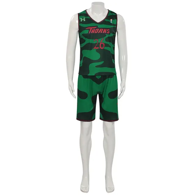 Ensemble cosplay avec maillot de l'équipe Goat Will Vine City Thorn détail 4