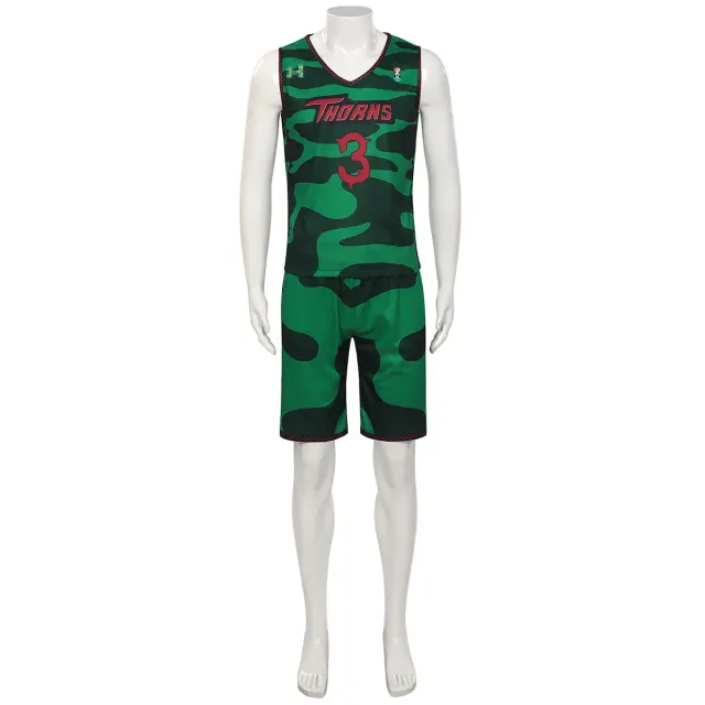 Ensemble cosplay avec maillot de l'équipe Goat Will Vine City Thorn détail 5