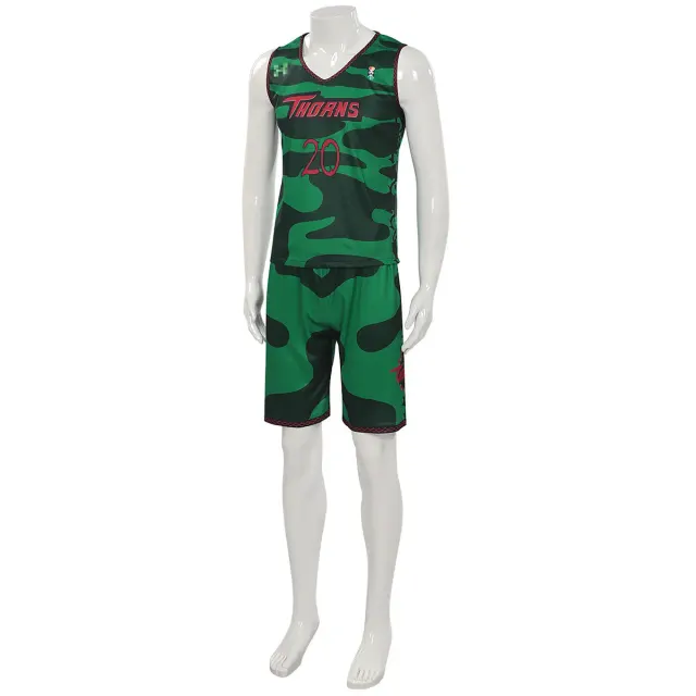 Ensemble cosplay avec maillot de l'équipe Goat Will Vine City Thorn détail 8
