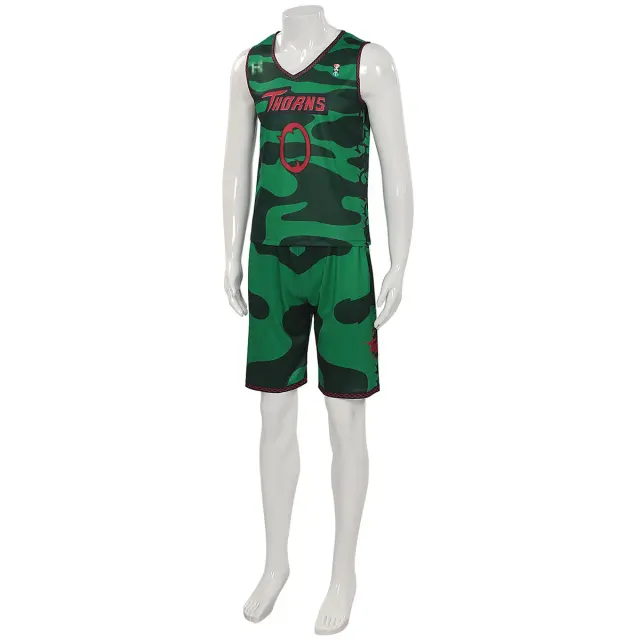 Ensemble cosplay avec maillot de l'équipe Goat Will Vine City Thorn détail 10