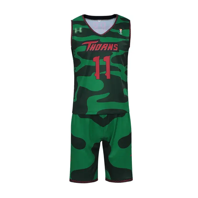 Ensemble cosplay avec maillot de l'équipe Goat Will Vine City Thorn détail 12