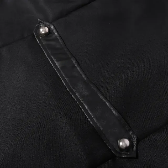 Long trench-coat gothique à fente zippée pour cosplay d'Halloween détail 7