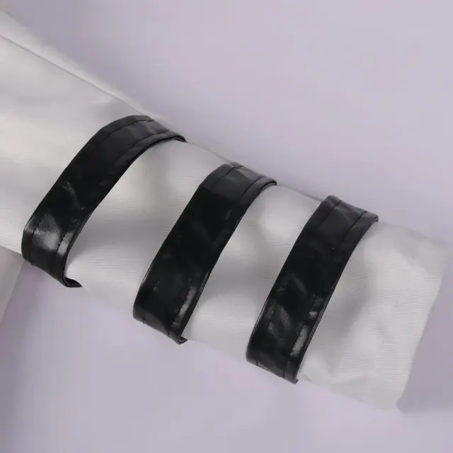 Long trench-coat gothique à fente zippée pour cosplay d'Halloween détail 15