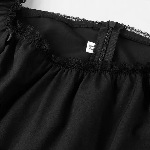 Robe de soubrette gothique pour Halloween, Renaissance et cosplay détail 8