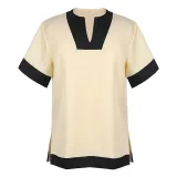 Camisa con abertura - Amarillo (Cinturón no incluido)