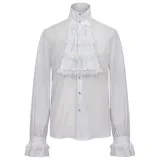 Chemise à volants - Blanc