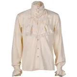 Chemise à volants - Beige