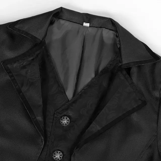 Gothic-Frack-Cosplay-Anzug für Halloween-Vampirkostüme Detail 9