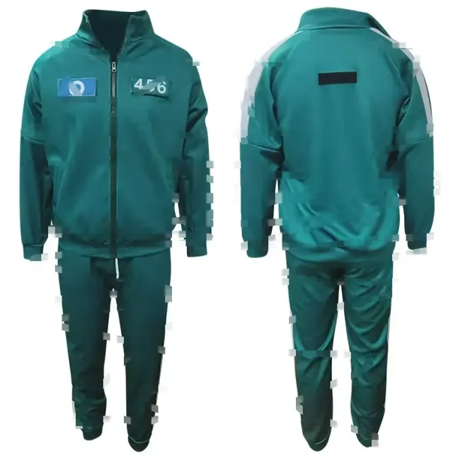 Unisex-Halloween-Cosplay-Jumpsuit mit Gürtel und Handschuhen Detail 6