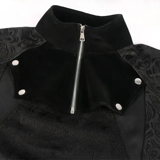 Unisex-Halloween-Umhangmantel mit Jacquard-Muster im Hofgentleman-Stil Detail 4