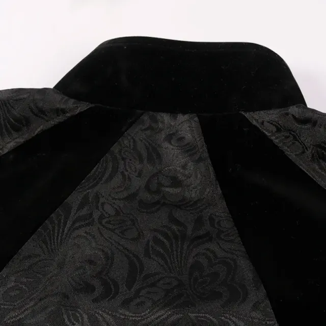 Unisex-Halloween-Umhangmantel mit Jacquard-Muster im Hofgentleman-Stil Detail 9