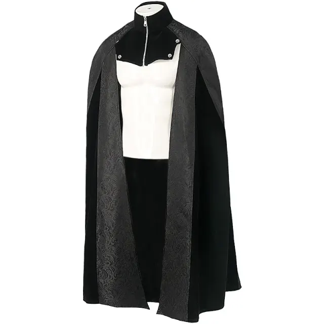 Unisex-Halloween-Umhangmantel mit Jacquard-Muster im Hofgentleman-Stil Detail 11