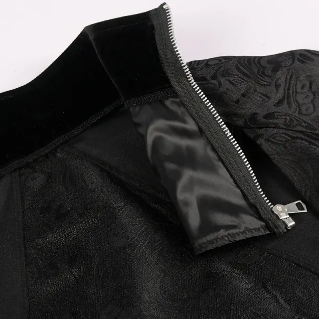 Unisex-Halloween-Umhangmantel mit Jacquard-Muster im Hofgentleman-Stil Detail 16