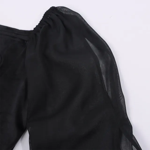 Halloween-Feen-Hofkleid mit Glockenärmeln im Mittelalter-Stil Detail 5