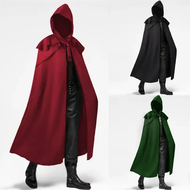 Halloween-Kapuzenrobe Cosplay-Kostüm, mittelalterlicher Fantasy-Umhang Detail 13