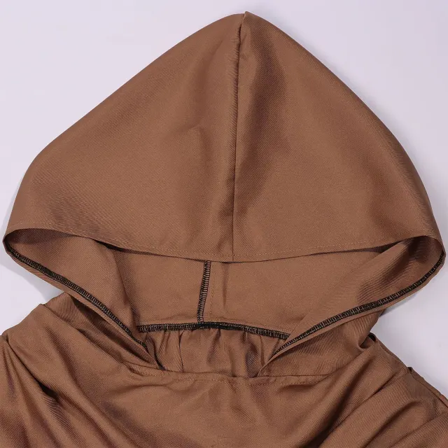 Halloween Medieval Hooded Cloak Renaissance Cosplay Costume detail 3