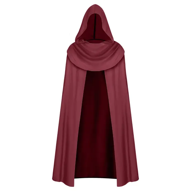 Halloween Medieval Hooded Cloak Renaissance Cosplay Costume detail 9