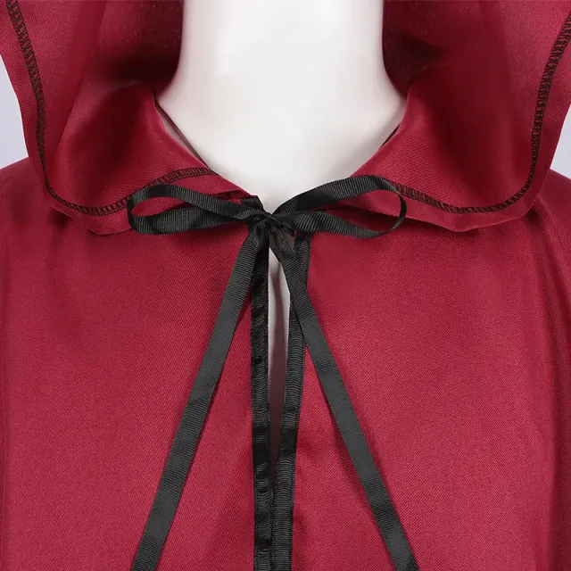 Kapuzen-Halloween-Cosplay-Robe-Umhang für mittelalterlichen dunklen Zauberer Detail 6