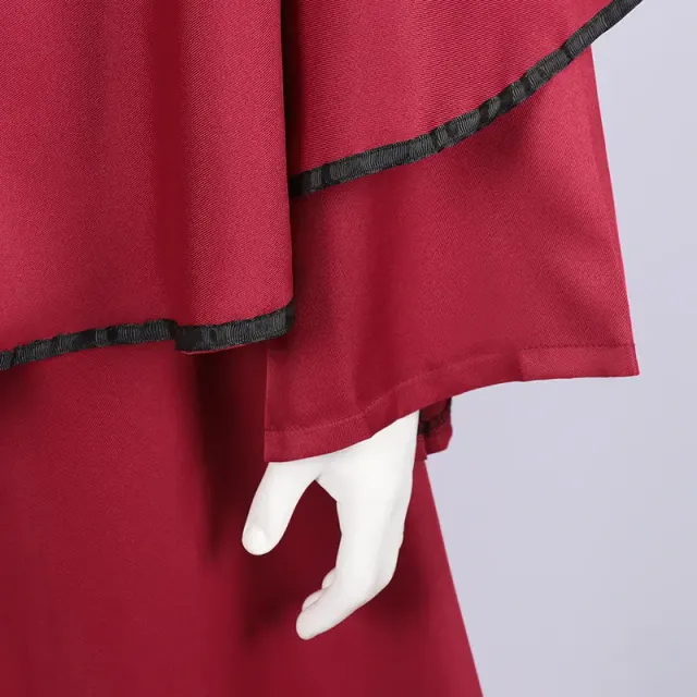 Kapuzen-Halloween-Cosplay-Robe-Umhang für mittelalterlichen dunklen Zauberer Detail 7