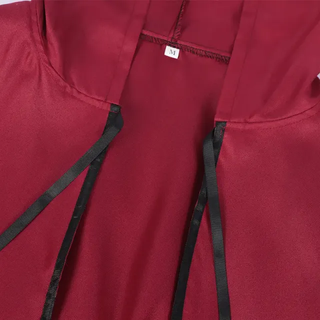 Kapuzen-Halloween-Cosplay-Robe-Umhang für mittelalterlichen dunklen Zauberer Detail 10