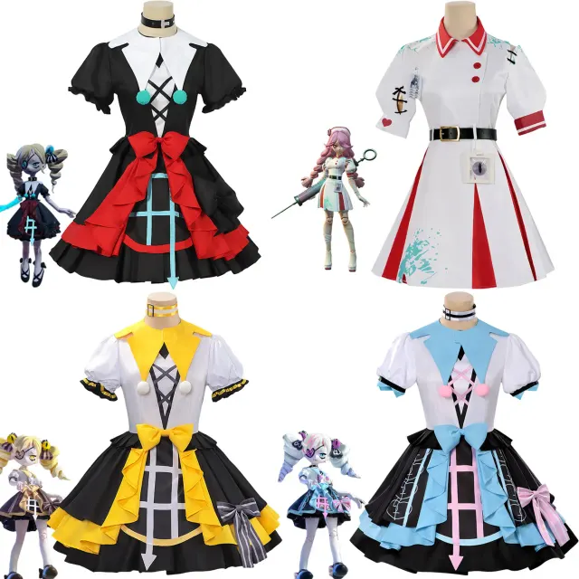 Cosplay-Kostümset mit den Stilen Stummes Mädchen Stella und Herzlose Krankenschwester Heather in Kinder- und Erwachsenengrößen.