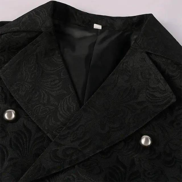 Jacquard Steampunk Vest for Victorian Stage Costume detail 7