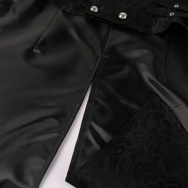 Jacquard Steampunk Vest for Victorian Stage Costume detail 10