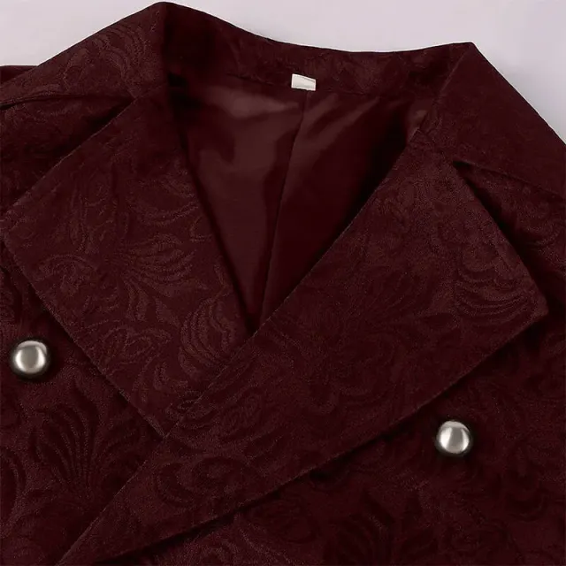 Jacquard Steampunk Vest for Victorian Stage Costume detail 15