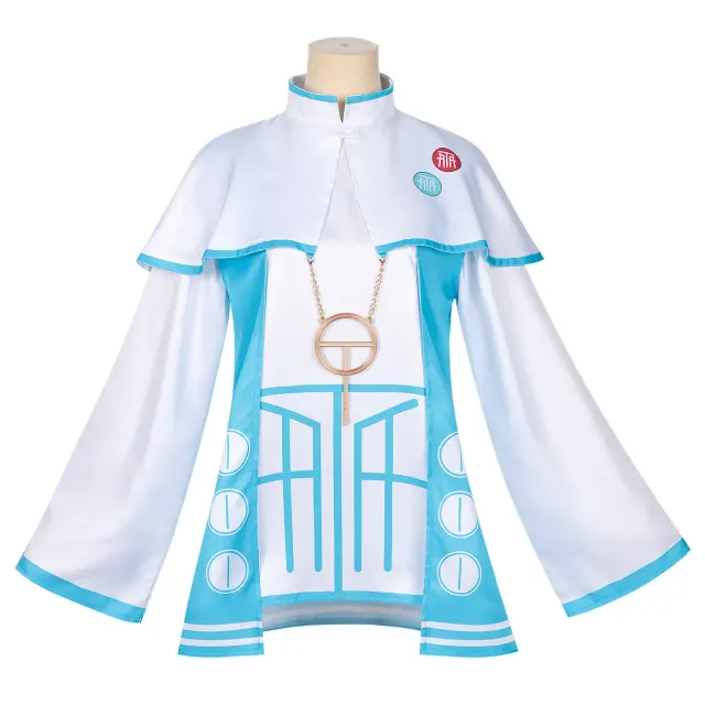 Ensemble complet robe bleue cosplay anime japonais détail 1
