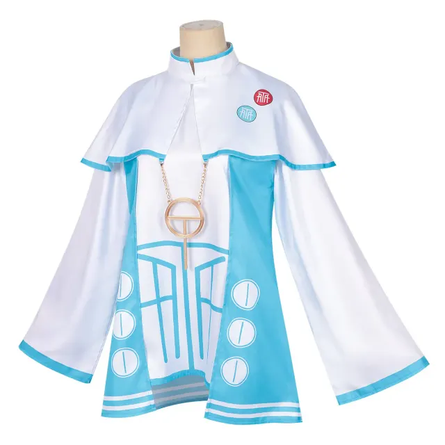 Ensemble complet robe bleue cosplay anime japonais détail 2