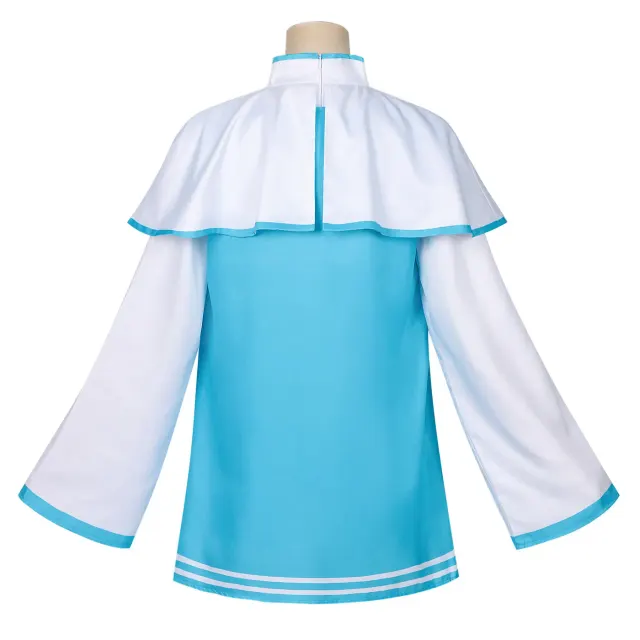 Ensemble complet robe bleue cosplay anime japonais détail 4