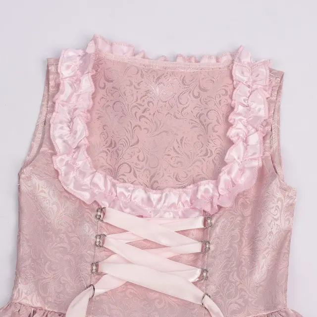 Kids Bavarian Dirndl Oktoberfest Halloween Costume Dress detail 5