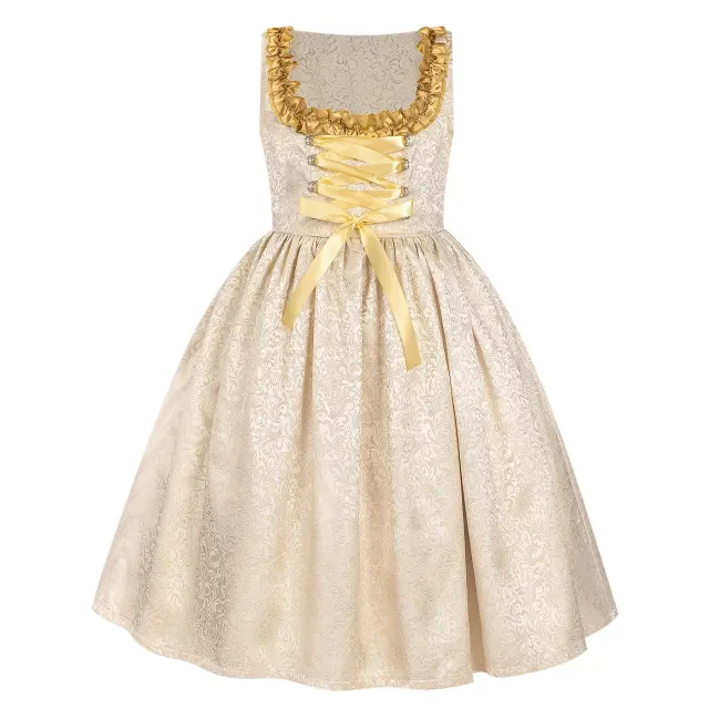 Kids Bavarian Dirndl Oktoberfest Halloween Costume Dress detail 14