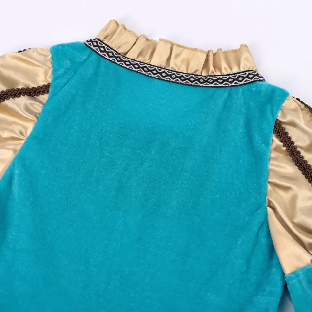 detalle de Vestido cosplay de princesa medieval infantil para fiestas de Halloween 11
