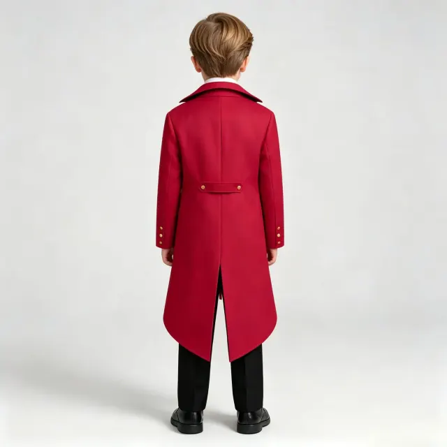Ensemble de costume queue-de-pie punk médiéval et Renaissance pour enfant détail 7