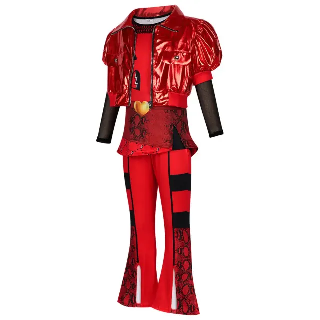 detalle de Disfraz cosplay infantil de la Reina de Corazones para Halloween 9