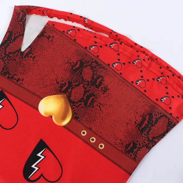 detalle de Disfraz cosplay infantil de la Reina de Corazones para Halloween 16