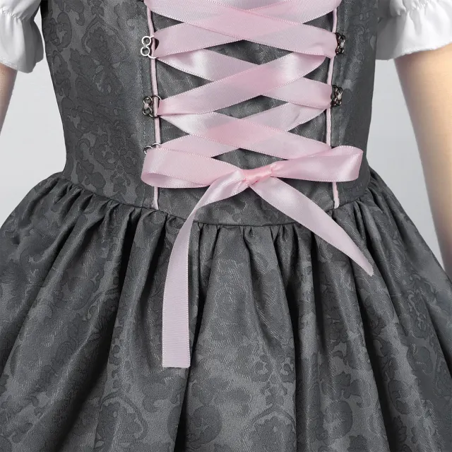 儿童短袖绑带啤酒女仆装服装套装 详情 2