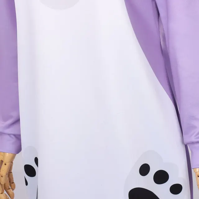 detalle de Disfraz cosplay de pijama Rumi, Zoey y Mira de K-Pop Demon Hunters 5