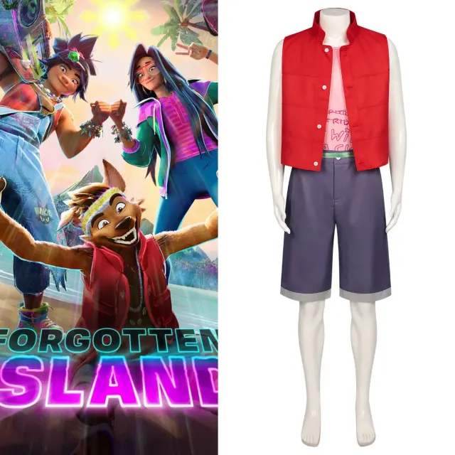 Lao-A-Anime-Film-Cosplay-Kostüm für Erwachsene im verfügbaren Charakterstil.