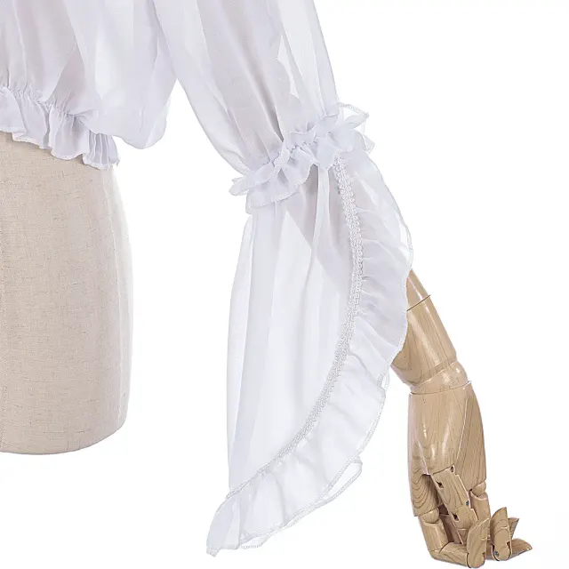 Lolita-Innentop mit langen Ärmeln, schulterfrei, Prinzessinnenärmeln, Halloween Detail 2