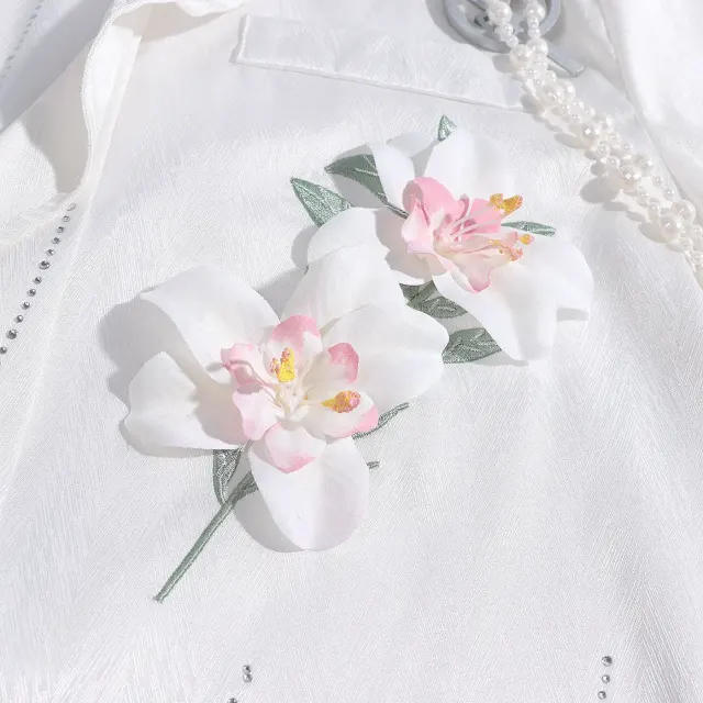 Love and Deepspace Caleb Floating Flowers Cosplay Shirt detail 7
