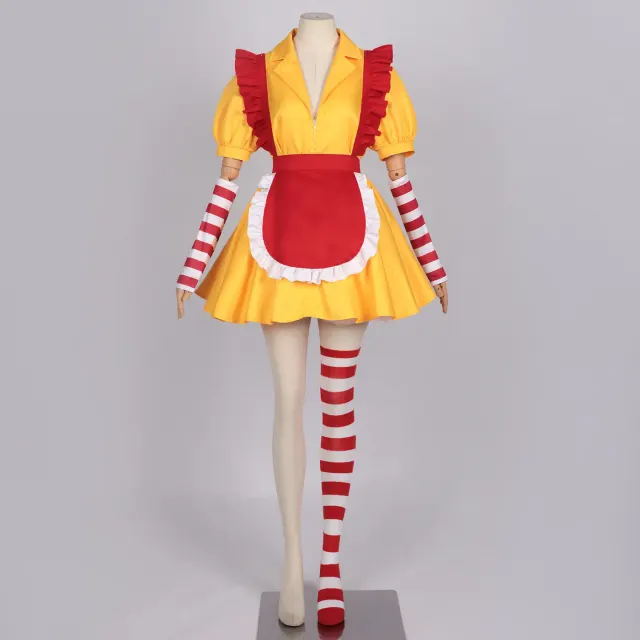 TV-Inspired Maid Waitress Cosplay Dress for Halloween Party detail 1