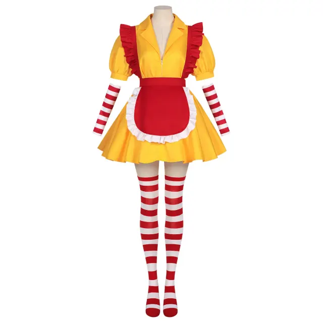 TV-Inspired Maid Waitress Cosplay Dress for Halloween Party detail 2