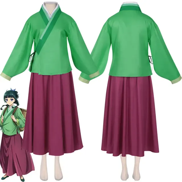 主图展示《药屋少女的呢喃》中的猫猫汉服 Cosplay 服装，采用中式灵感动漫风格。
