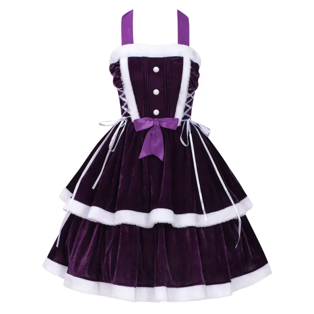 中世纪甜美圣诞 Cosplay 吊带舞台服装 详情 13