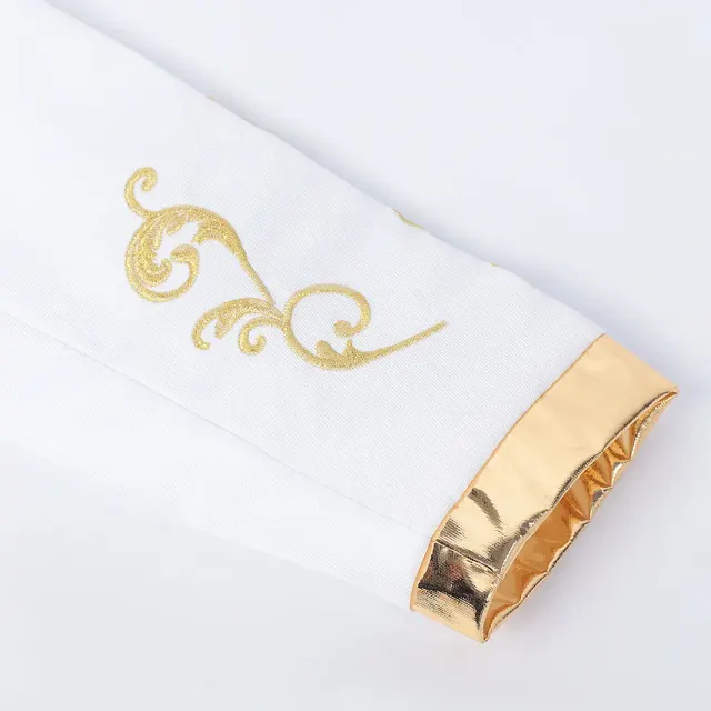 Mittelalterliche Hof-Prinz-Cosplay-Jacke mit Goldstickerei Detail 5