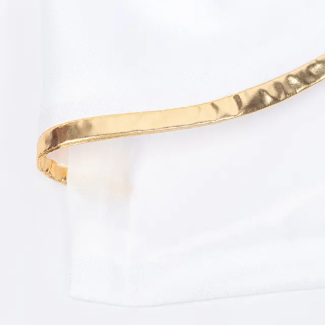 Mittelalterliche Hof-Prinz-Cosplay-Jacke mit Goldstickerei Detail 7