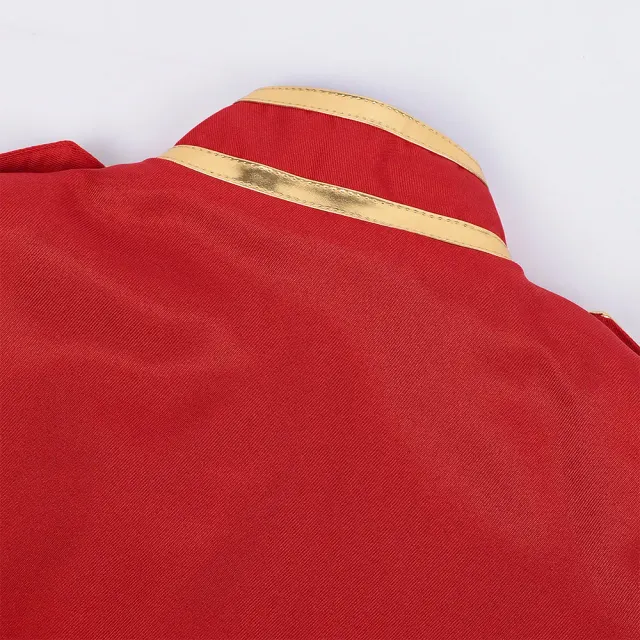 Mittelalterliche Hof-Prinz-Cosplay-Jacke mit Goldstickerei Detail 13